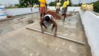 Cool roof Technology-Roof construction of pulley limestone mortar installation process-sand cement