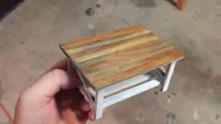 Refinishing a miniature Coffee Table