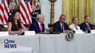 WATCH LIVE: Trump and 'Make America Healthy Again' commission leaders discuss first health report