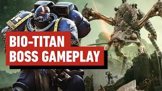 Warhammer 40,000: Space Marine 2 - Hierophant Bio-Titan Boss Gameplay