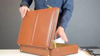 The Reagan Leather Briefcase for Men - The Real Leather Company