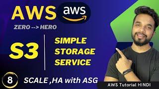 Master AWS S3 Storage: A Beginner's Guide with Practical Examples |  [HINDI]