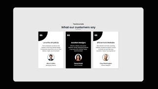 Create A Responsive Animated Testimonials Card | HTML CSS JavaScript Tutorial