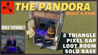 Build FAIL?! The Agony of the 2-Triangle Pixel Gap Loot Room Rust Solo Base, Build Tutorial/Outtakes