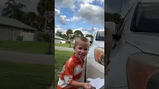 A Kid’s Mind: How Easy to Fix a Car? #cutekid #funny