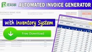 EXCEL INVOICE GENERATOR (w/ Inventory System)  FREE DOWNLOAD