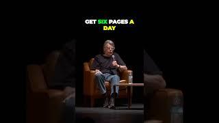How Stephen King writes books faster