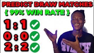 HOW TO PREDICT DRAW MATCHES & WIN EVERYDAY | SECRET STRATEGY UNVEILED #bettingstrategy