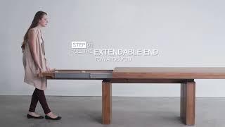 How to Open the Double Extendable Dining Table  - Soul & Tables