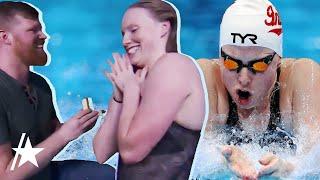 Lilly King Gets ENGAGED In Pool Deck Surprise After Olympic Trials Swim