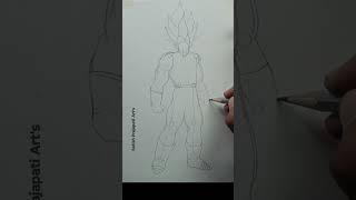 Speed Drawing Of Vegeta  #drawing #animedrawing #vegeta #dragonball