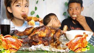 WHOLE ROASTED CHICKEN  MUKBANG || YENBUM EATING VIDEO// to order call 8376854707