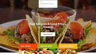 Cafe and Restaurant Responsive Landing Page Template by RockThemes - 54662