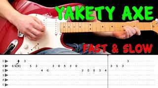 YAKETY AXE - Guitar lesson with tabs (fast & slow) - Chet Atkins