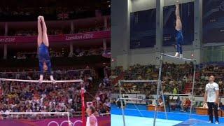 Aliya Mustafina 2012 - Diana Kustova 2022