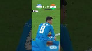 #O'zbekiston Hindiston Fayzullayevning o'yini #uzbekistan #india #footballplus.uz #youtube #football