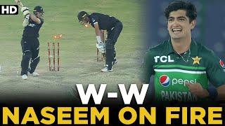 W - W | 2 Wickets in 2 Balls | Naseem Shah is on Fire | Pakistan vs New Zealand | 1st ODI | MZ2L