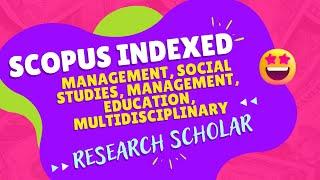 paid scopus indexed journals | unpaid scopus indexed journals | research journals fast publications