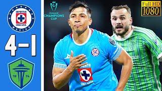 Cruz Azul vs Seattle Sounders 4-1 Resumen Y Goles COMPLETO | Concacaf Champions Cup 2025 HD