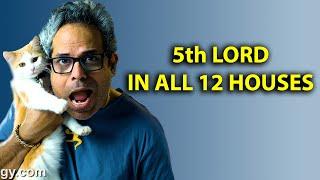 5th Lord Through Houses in Vedic Astrology