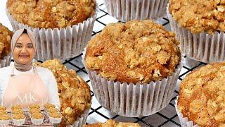 It's time to upgrade boring OATMEAL MUFFINS! Moist oatmeal muffins with streusel topping