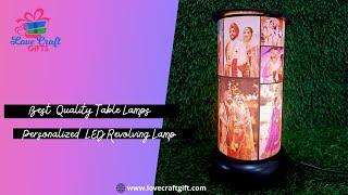 PERSONALIZED LED REVOLVING LAMP | LOVE CRAFT GIFTS