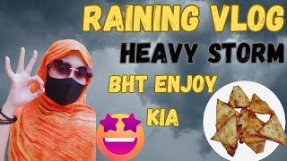 Rain vlog|| Rain video|| Daily vlogging|| Vlogging with HeeR || new video 2023 #vlog #rain #daily