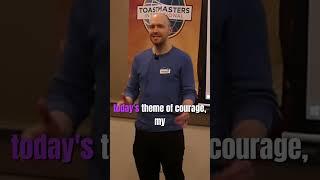 Live example of a Table Topics Master intro at a Toastmasters Meeting