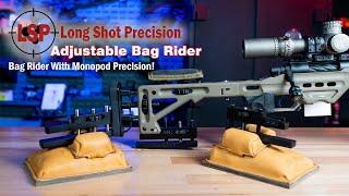 Adjustable Bag Rider -  Long Range Rifle Bag Rider With Monopod Precision!