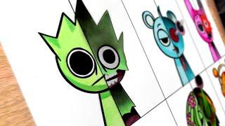 Drawing Sprunki Normal Vs Horror ( Sprunki Incredibox )