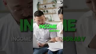 Difference between INCOME and WEALTH #shorts #moneytips #investing