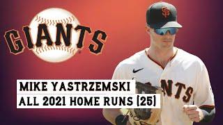 Mike Yastrzemski (#5) All 25 Home Runs of the 2021 MLB Season