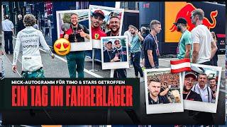 Wir sind im FAHRERLAGER + Mick Schumacher UNTERSCHREIBT auf TIMOS CAP  Formel 1 in SPIELBERG #3