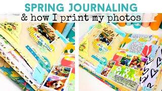 SPRING JOURNALING | WEEKLY JUNK JOURNAL | Canon Selphy How I Print Photos | Creating Photo Collages