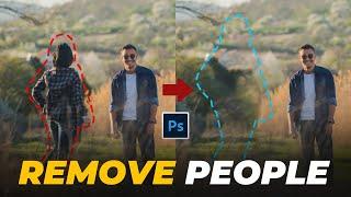 How to Remove People From a Photo in Photoshop 2024 | Photoshop Remove Tool Tutorial