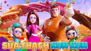 SỮA THẠCH KUN KUN HƯƠNG KEM DÂU MỚI - UỐNG NGON NHỨC NÁCH, NHAI VUI OÁCH XÀ LÁCH