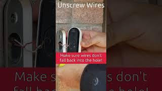 Remove Nest Doorbell Without Original Tool Using Safety Pin