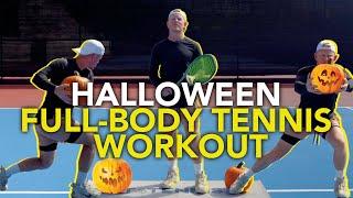  Halloween-Themed Full-Body Tennis Workout | Fun Pumpkin Exercises for Strength & Agility 