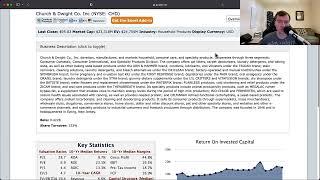 Church & Dwight Stock Analysis (9 minute First Look) - $CHD