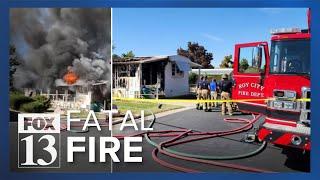 Mother, adult son killed in Roy mobile home fire