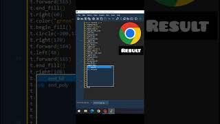 How to make Chrome logo in python | #python #pydroid3 #coding #pythonprogramming