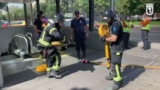 Incendio vagón Cercanías en estación de Recoletos