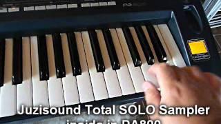 KORG PA800 and Juzisound Total SOLO Sampler Inside