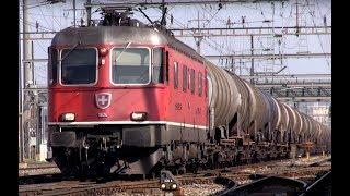 Zug um Zug - Viele Güterzüge in der Schweiz -Trains In Switzerland