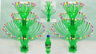 PLASTIC BOTTLE KA GULDASTA BANANE KA TARIKA/GULDASTA BANANE KI VIDHI/PLASTIC BOTTLE VASE CRAFT IDEA