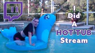 Crypto is down so I did a hot tub stream on Twitch