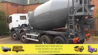 1 off Used SCANIA / HYMIX 8/9m³ Standard Transit Concrete Mixer (2004)