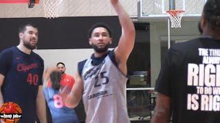 Ben Simmons Works Out With Zubac At His First Clippers Practice. HoopJab NBA