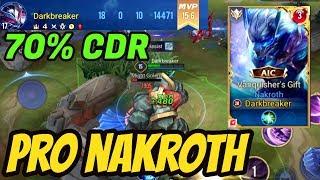 NAKROTH 18 KILLS + QUAD KILL IN BLITZ MODE (70% CDR) | AoV | 傳說對決 | RoV | Liên Quân Mobile