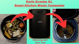 Karfo Ecostar S1 Waste Composter Unboxing and Initial Test!